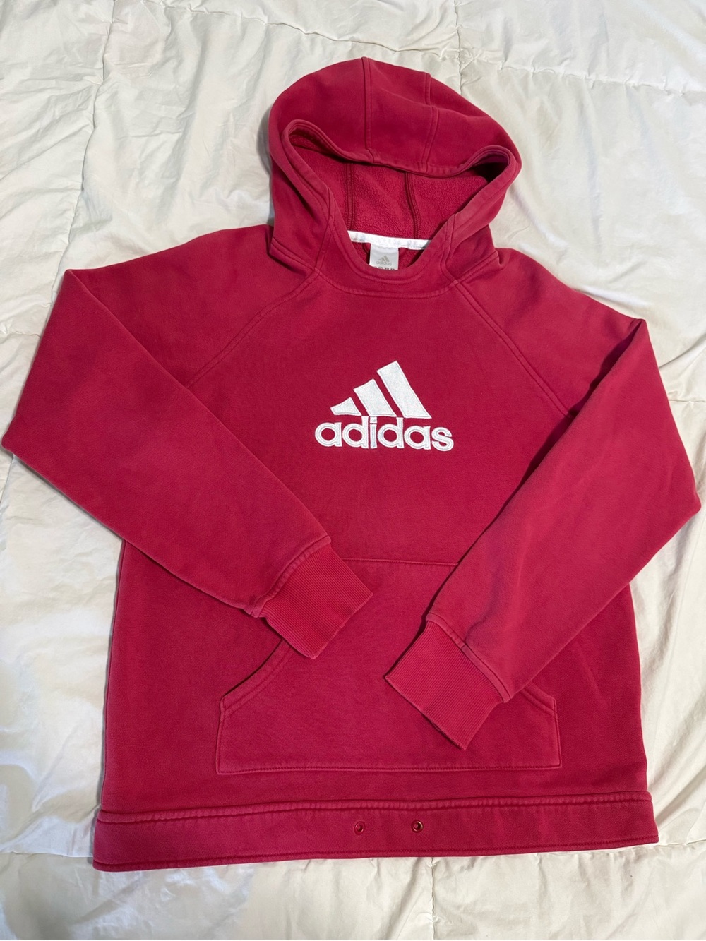 Adidas burgundy hoodie in a M #athletic #sporty